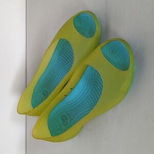 Crocs Carlie Peep Toe Ballet Flats